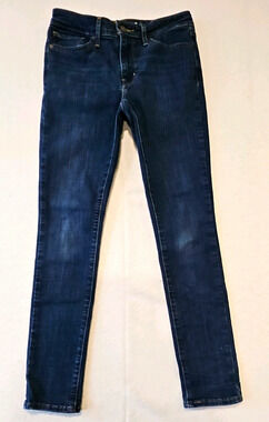 Levi’s 711 Skinny Women’s Blue Dark Wash Mid Rise Stretch Denim Jeans Size 27